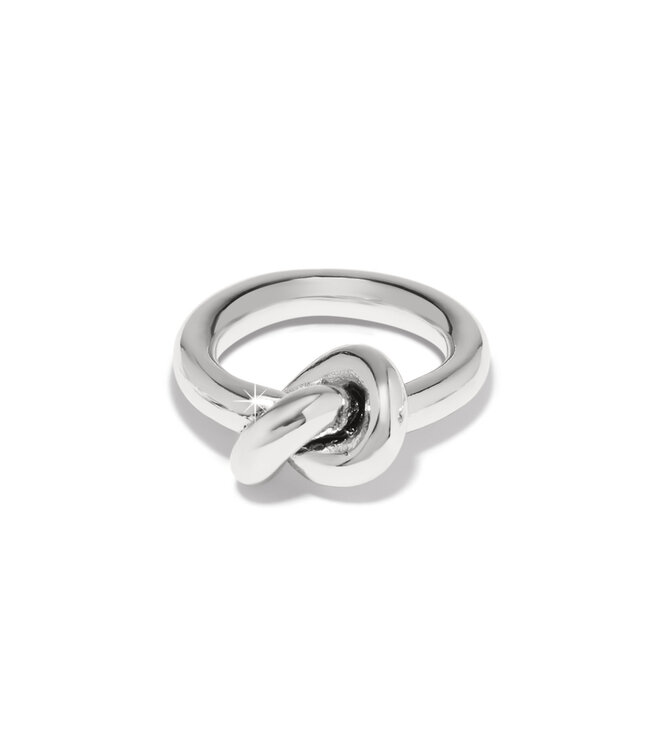BRIGHTON Interlok Single Knot Ring Silver