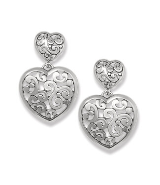 BRIGHTON Contempo Heart Double Post Drop Earrings