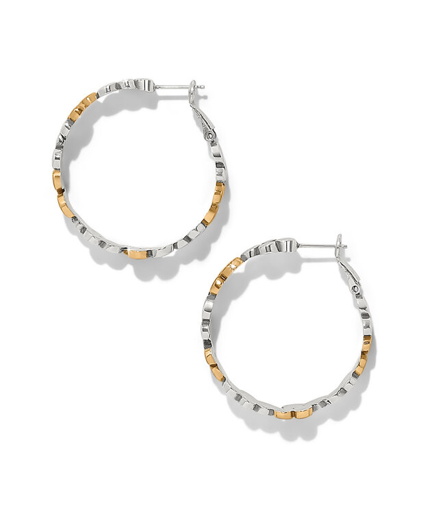 BRIGHTON Pebble Edge Large Hoop Earrings