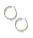 BRIGHTON Pebble Edge Large Hoop Earrings