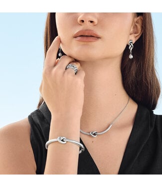 BRIGHTON Interlok Single Knot Drop Earrings