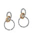 BRIGHTON Pebble Link Two Tone Post Drop Earrings