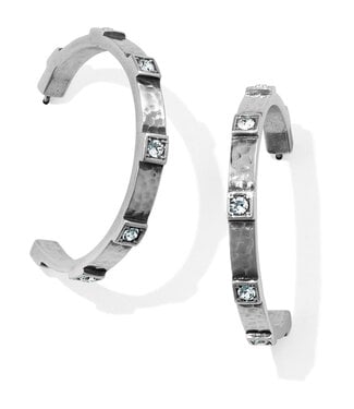 BRIGHTON Meridian Zenith Station Hoop Earrings - Silver