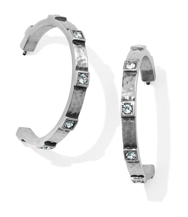 BRIGHTON Meridian Zenith Station Hoop Earrings - Silver