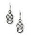 BRIGHTON Interlok Braid Petite Leverback Earrings Silver