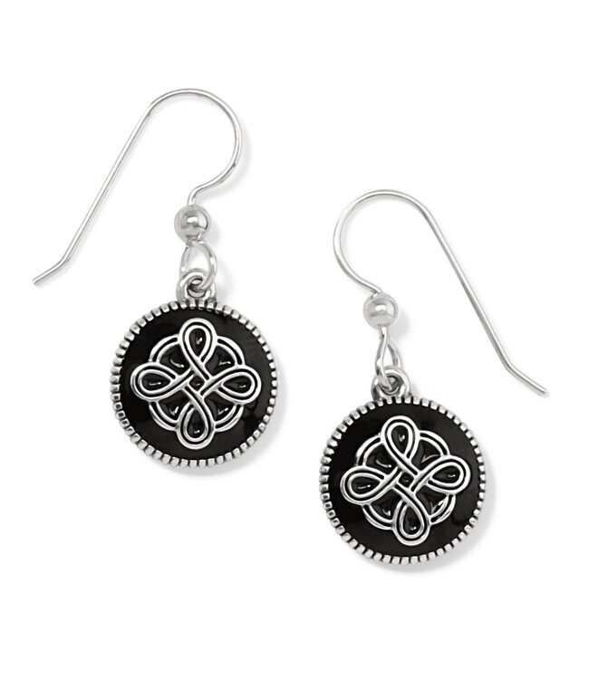 BRIGHTON Interlok Noir French Wire Earrings