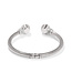 BRIGHTON Meridian Aurora Petite Hinge Bangle Silver-Golden