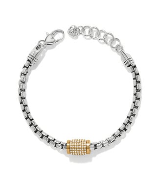 BRIGHTON Meridian Solis Station Bracelet Silver-Gold