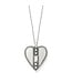 BRIGHTON Pretty Tough Gem Heart Necklace Silver