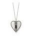 BRIGHTON Pretty Tough Gem Heart Black Necklace