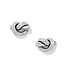 BRIGHTON Interlok Single Knot Silver Post Earrings