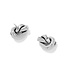 BRIGHTON Interlok Single Knot Silver Post Earrings