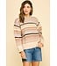 Hannah Multicolor Striped Knit Sweater