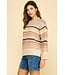 Hannah Multicolor Striped Knit Sweater