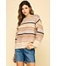 Hannah Multicolor Striped Knit Sweater