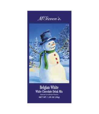 White Christmas Snowman Belgian White Chocolate - 1.25oz Packets