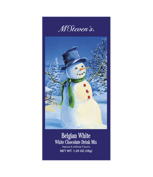 White Christmas Snowman Belgian White Chocolate - 1.25oz Packets