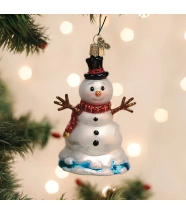 OLD WORLD CHRISTMAS Mr. Melting Snowman Ornament