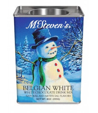 White Christmas Snowman Belgian White Hot Chocolate