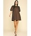 Grace Pu Leather Tunic Dress