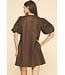 Grace Pu Leather Tunic Dress
