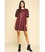 Grace Pu Leather Tunic Dress