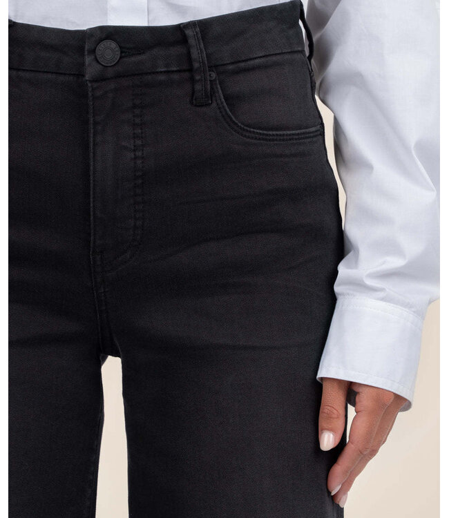 KUT FROM THE KLOTH Meg High Rise Fab Ab Wide Leg Raw Hem