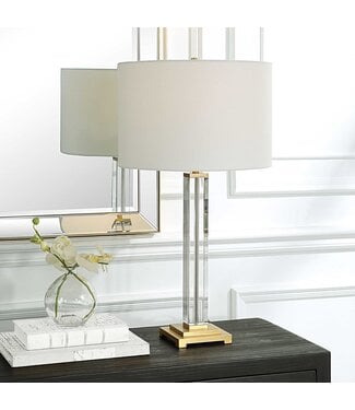 UTTERMOST Crystal Column Table Lamp