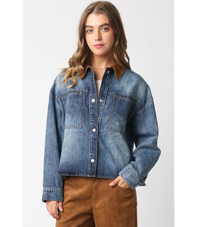 Leila Denim Barn Jacket