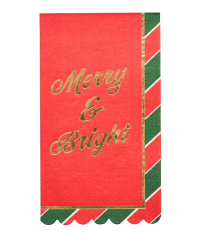 4.5x8" Joyful Christmas Guest Towel