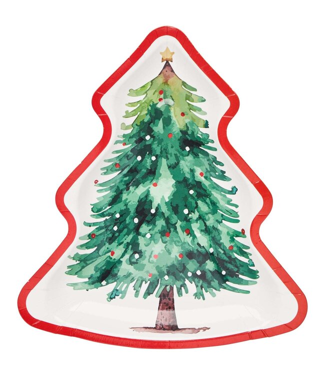 Tree Salad Plate Merry and Bright