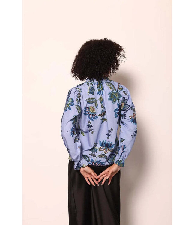 Ashley Ruffle Neck Top