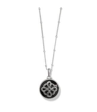 BRIGHTON Interlok Noir Reversible Necklace