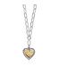 BRIGHTON Mosaic Heart Two Tone Necklace