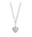 BRIGHTON Mosaic Heart Two Tone Necklace