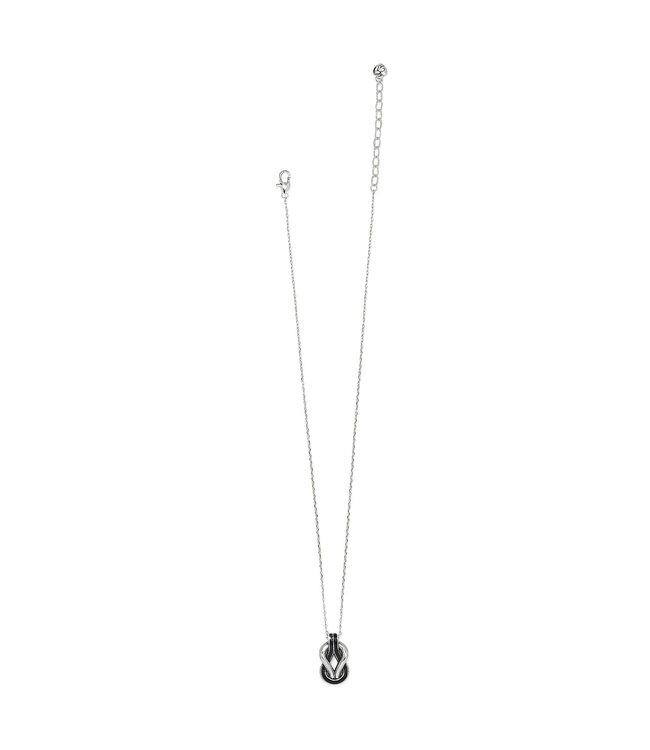 BRIGHTON Interlok Harmony Black Necklace