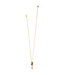 BRIGHTON Interlok Single Knot Drop Two Tone Necklace