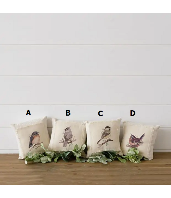 Mini Pillows - Birds On Branch - Sold Individually