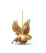 Carved Resin Gold Leaf Bird Ornaments