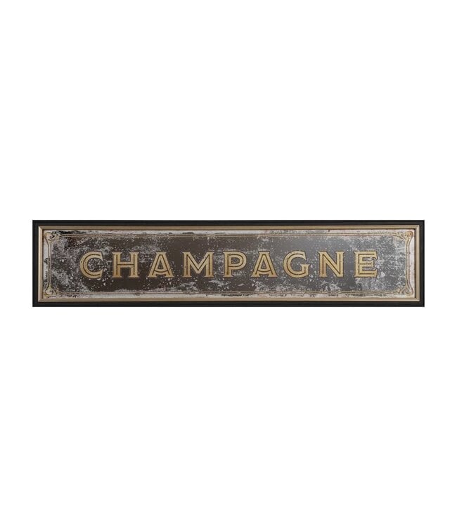 Champagne Antique Wall Mirror
