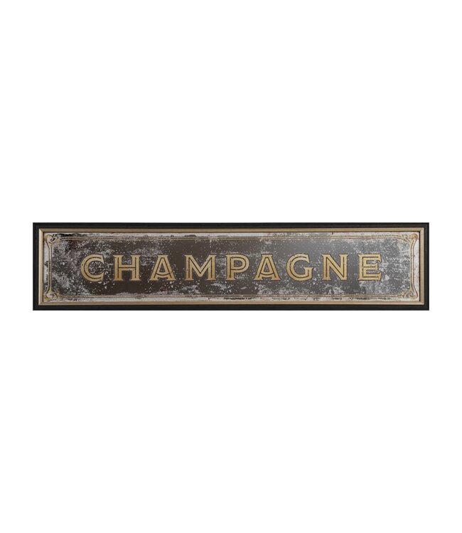 Champagne Antique Wall Mirror