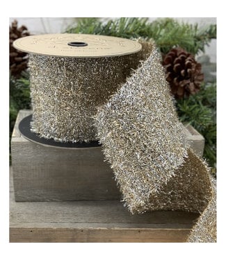 1.5“ x 10yds Metallic Tinsel - red