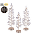 Battery Operated Glittered Rhinestone Tree - Clear Champagne