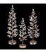 Battery Operated Glittered Rhinestone Tree - Clear Champagne