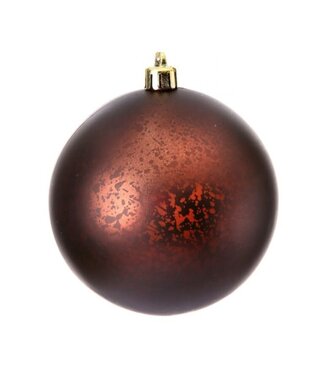 5.5" Vacuum Plate Matte Mercury Ball Ornament