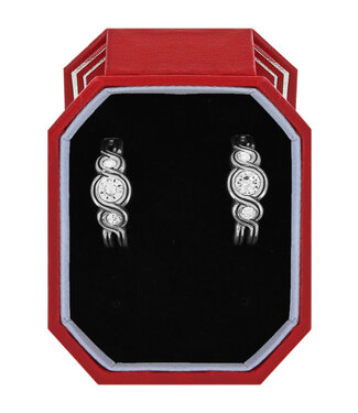 BRIGHTON Infinity Sparkle Hoop Earrings Gift Box
