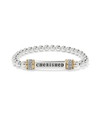 BRIGHTON Meridian Cherished Two Tone Stretch Bracelet