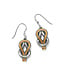 BRIGHTON Interlok Harmony Two Tone French Wire Earrings