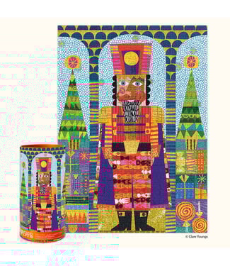 Festive Nutcracker Gold Foil  1000 Piece Holiday Jigsaw Puzzle