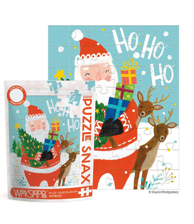 Ho Ho Ho Santa 48 Piece Puzzle Snax